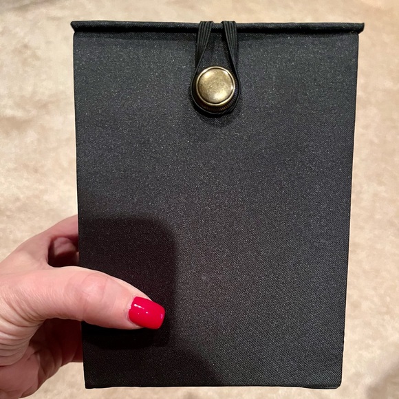 Empty Black Storage Box with Cushioned Satiny Interior - Picture 2 of 3